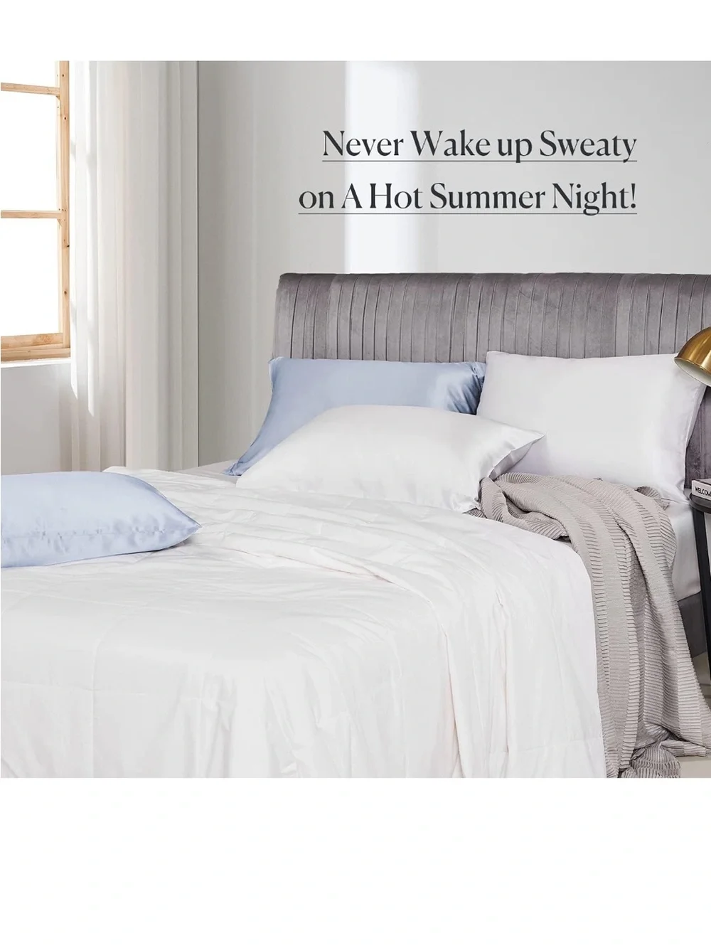 Mommesilk Silk Comforter/Duvet/Quilt, 100% Natural Silk Bedding Blanket, Full